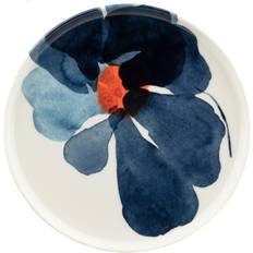 Marimekko Dessertborden Marimekko Valssi Bord O20 cm White-Dark Blue-Orange