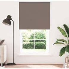 120.0 cm Roller Blinds Berkfield Home Roller Blind Blackout Coffee 120x210 cm