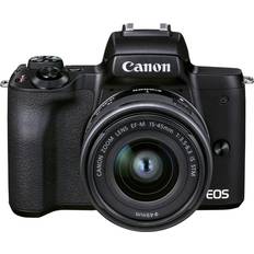 Canon Mirrorless Cameras Canon EOS M50 Mark II EF-M 15-45mm is STM Kit Black