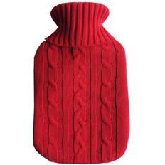 Red Heat Bottles Trixes Red Knitted Hot Water Bottle Cover