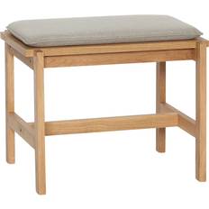 Beige Settee Benches Hübsch Epoch Sand Natural Settee Bench