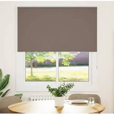vidaXL Mörkläggningsgardin Kaffe 135x150 cm Tyg 131,6 cm