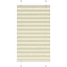 Curtains & Accessories vidaXL Pleated Blind Cream 75x150 cm Fabric Width 74.4 cm Polyester