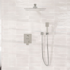 Shower Sets Eviva Edge Shower System Brushed Nickel