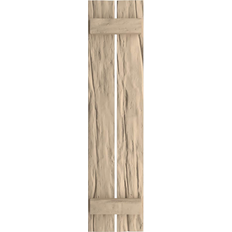 Windows Ekena Millwork TimberThane Woodgrain 11.5-in W x 50-in H Shutters 2-Pack Timber Window Shutter