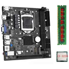 ITX Motherboards Spactz ITX H61 Desktop Motherboard with I3-3220 1X DDR3 1600MHz 4G RAM