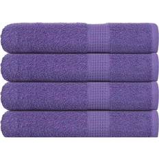 Morado Toallas vidaXL Handtücher 4 Stk Lila 100x200 cm Badezimmerhandtuch Violett