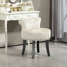 Seating Stools Homcom Dressing Table Vanity Seat Beige Seating Stool
