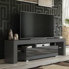 Dark grey tv unit Creative Furniture Dark Grey Gloss Unit 160cm TV Bench