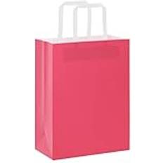 Blue Gift Bags vidaXL Papiertragetaschen 50 Stk mit Henkeln Rosa 21x11x28 cm