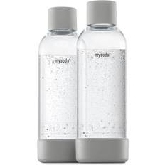 MySoda Tilbehør MySoda Woody Flaske Grå 2 Stk 1 Liter