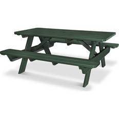 Wood Picnic Tables Polywood Park 72" Picnic Table - Green