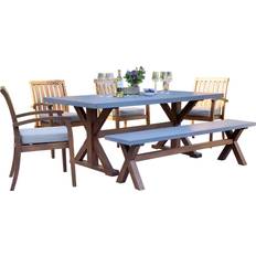 6-Piece with Bench Patio Dining Set