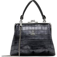 Vivienne Westwood Granny Frame Faux Leather Purse - Anthracite