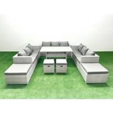 Garden & Outdoor Furniture Fimous Rattan Garden Furniture 13 Seater Patio Dining Set