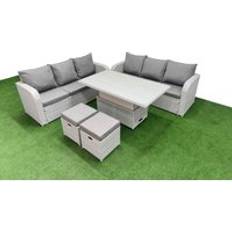 Garden & Outdoor Furniture Fimous Garden Furniture of 8 Seater Outdoor Lounge Set