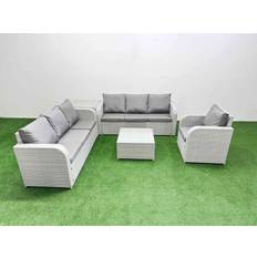 Garden & Outdoor Furniture Fimous 7 Seater Poly Rattan Garden Sofa Outdoor Lounge Set