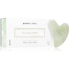 Korika Gua Sha Green Jade Stone Massagehjälpmedel för Ansikte 1 st