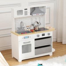 Garvee Wooden Play Kitchen for Kids 33.4 x 35