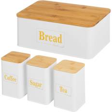 BigBuy Home Jars White Natural