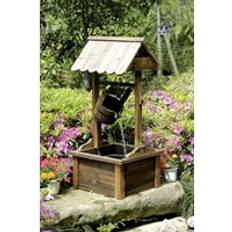 Fountains HEISSNER Wooden Wishing Well Water Feature