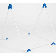 OHS 16 Bar Over Bath Foldable Laundry - White