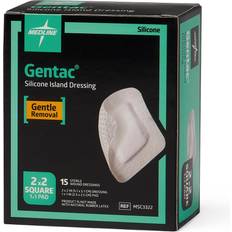 First Aid Medline Gentac Silicone Adhesive Dressing 2 x 2 inches