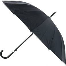 Umbrellas CTM Adult Classic Black Crook Handle Golf Umbrella Black one size (one size)