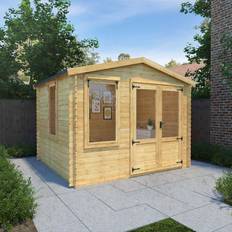 Cabin 19mm Waltons Log Cabin 3.3m x 3.0m 19mm (Building Area )