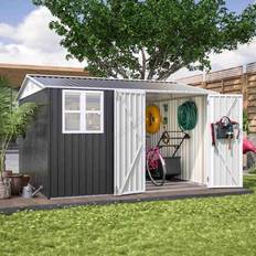 Birchtree Steel Apex Garden Shed Tool 10 x 10 Ft (Building Area )