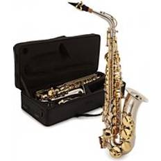 Gear4music Alto Saxophone Nickel & Gold