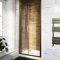 Shower Door Carina Brushed Brass Sliding Shower Door 800mm