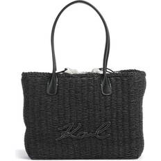 Strå Tote Bag & Shopper tasker Karl Lagerfeld Uld Hånd Og Skuldertaske Uld - Sort