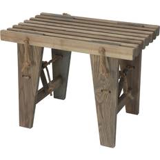 Hillerstorp Ecobench 60 cm Ask Oljad Grå Trädgårdsbänk
