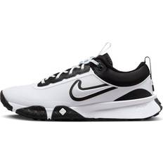 Man Baseball Shoes Nike Air Diamond Varsity Turf - White Black