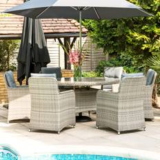 Oseasons Hampton Rattan 6 Seat Patio Dining Set