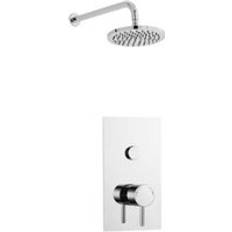 Silver Shower Systems Clifton Chrome Round Push Button Shower One Size Silver