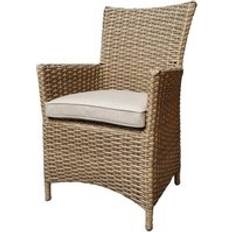 Darcey Wicker High Back Garden Dining Arm Chair