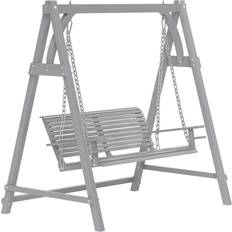 OutSunny 2 Seater Wooden Garden Swing Seat Hammock Bench Lounger