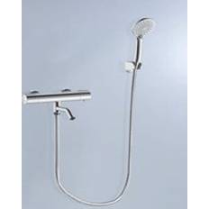 Grey Shower Systems Acezanble Thermostatic Shower Bar Kit Chrome Grey