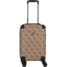 Guess Cabin Bags Guess Berta 4 Wheels Cabin Trolley 53 cm Brown