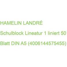 Schulblock Lineatur 10 x A5 50 Blatt din