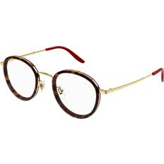 Glasögon & Läsglasögon Gucci GG1357OJ 004 Titan Guld Rund Optical Bags