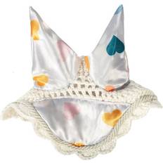 Hobby Horses HKM Hobby Horse Patterned Ear Bonnet White Hearts