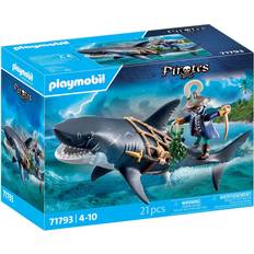 Pirate Play Set Playmobil Danger from Giant Shark Pirate Toy 71793