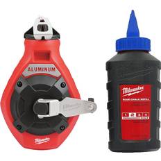 Milwaukee 30m Chalk Reel and Blue Chalk Measurement Tape