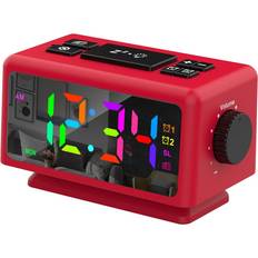 Alarm Clocks Greenzech RGB Digital Alarm Clock 12/24H