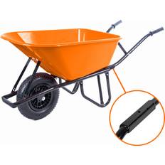 Orange Wheelbarrows Vaunt Heavy Duty 100Ltr Plastic Tray