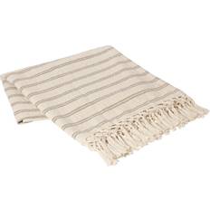Broste Copenhagen Elly Throw 130 x 160 cm Fungi Blankets Natural, Grey
