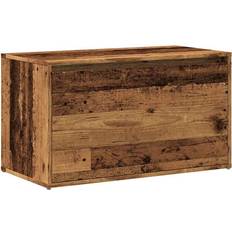 vidaXL Entrébænk 80 x 40 x 45 cm Trælook Opbevaringsbænk